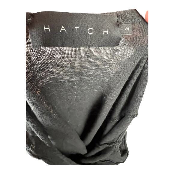 Hatch Maternity The Linen Swing Tank Black sz 2 - Picture 2 of 6